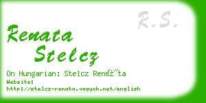 renata stelcz business card